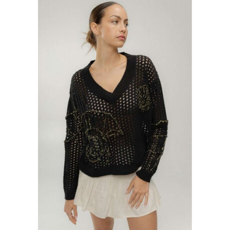 PRE VENTA Buzo Caracol Negro con Lurex