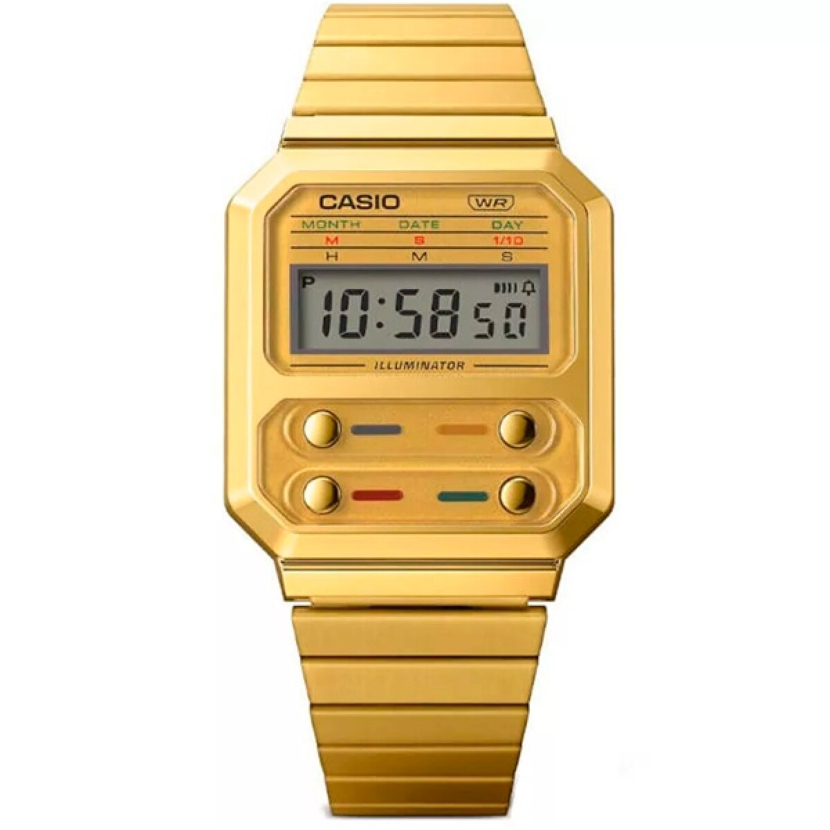 Reloj Casio Resina Clasico Oro 