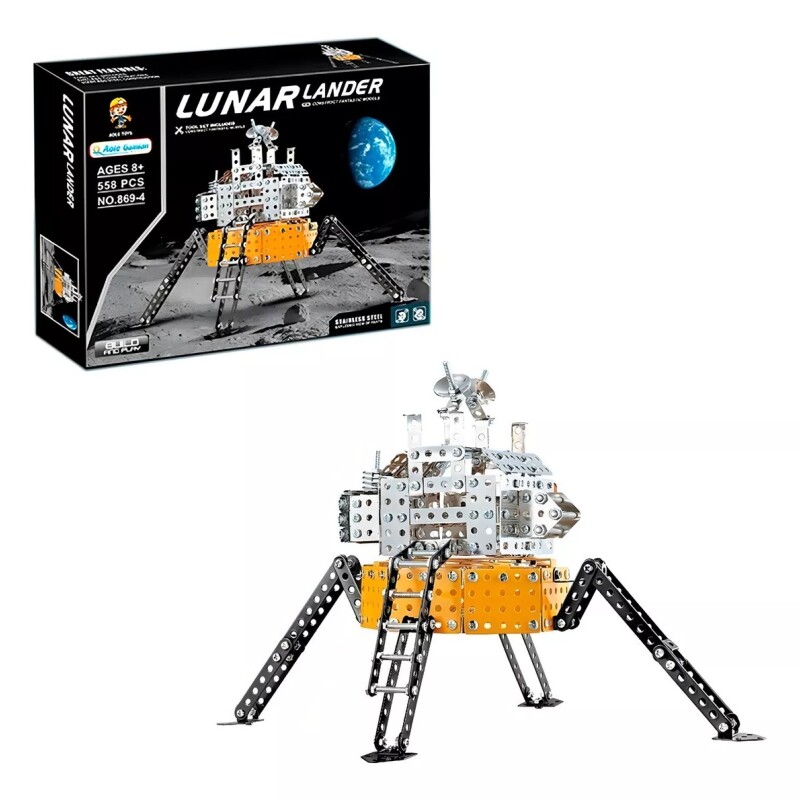 Mecano Construcción En Acero Inox Aterrizaje Lunar Mecano Construcción En Acero Inox Aterrizaje Lunar