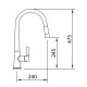 GRIFERIA DE COCINA MONOCOMANDO CLEVER PULL-DOWN CROMO