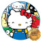Lámina Hello Kitty Colores Circ.