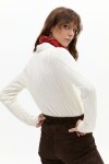 Sweter Polo Peter Cotton Cashmere Off White