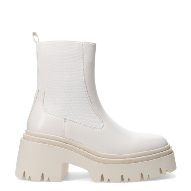 Botas de Mujer Miss Carol MOUNT con elastico Blanco Hueso