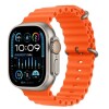 Apple Watch Ultra 2 49mm Titanium Orange Ocean Band Mreh3ll/a Apple Watch Ultra 2 49mm Titanium Orange Ocean Band Mreh3ll/a