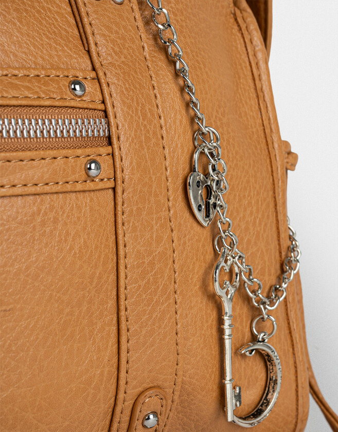 Bowling Cartera Bowling Con Cadena - Marron Camel