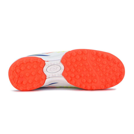 Lotto Minza Futbol 5 Tf Hombre Blanco-Naranja