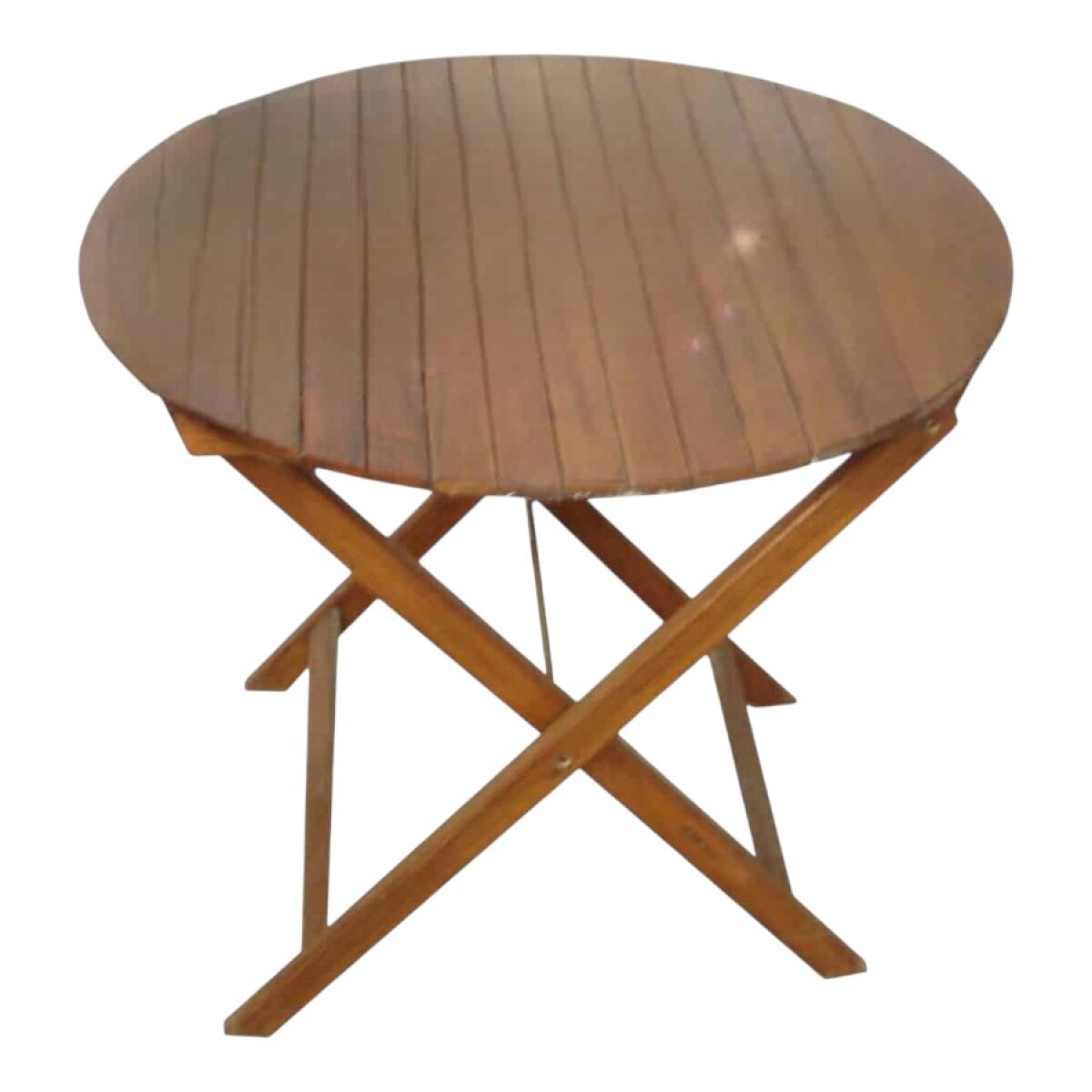 Mesa Redonda Plegable Eucaliptus 80 cm 