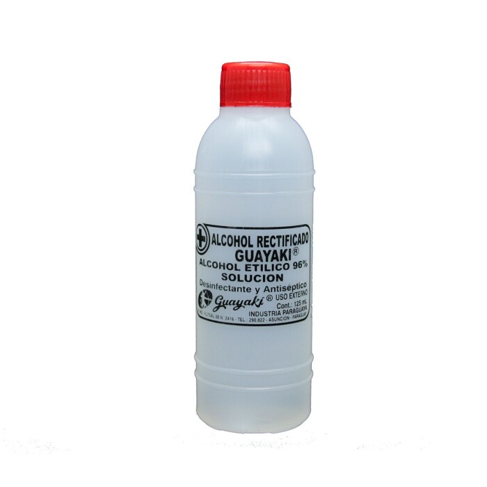 ALCOHOL RECTIF. (GUAYAKI) FR. X 125 ML. única