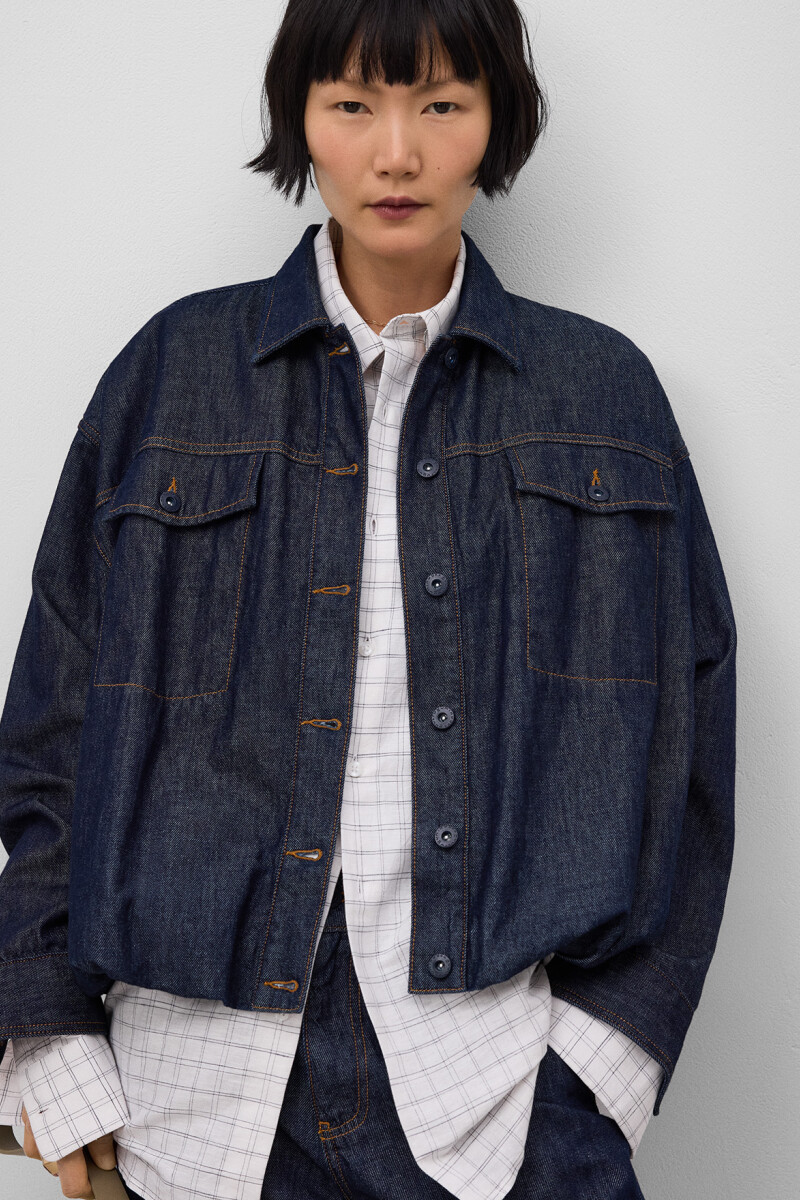 BOMBER DENIM Azul