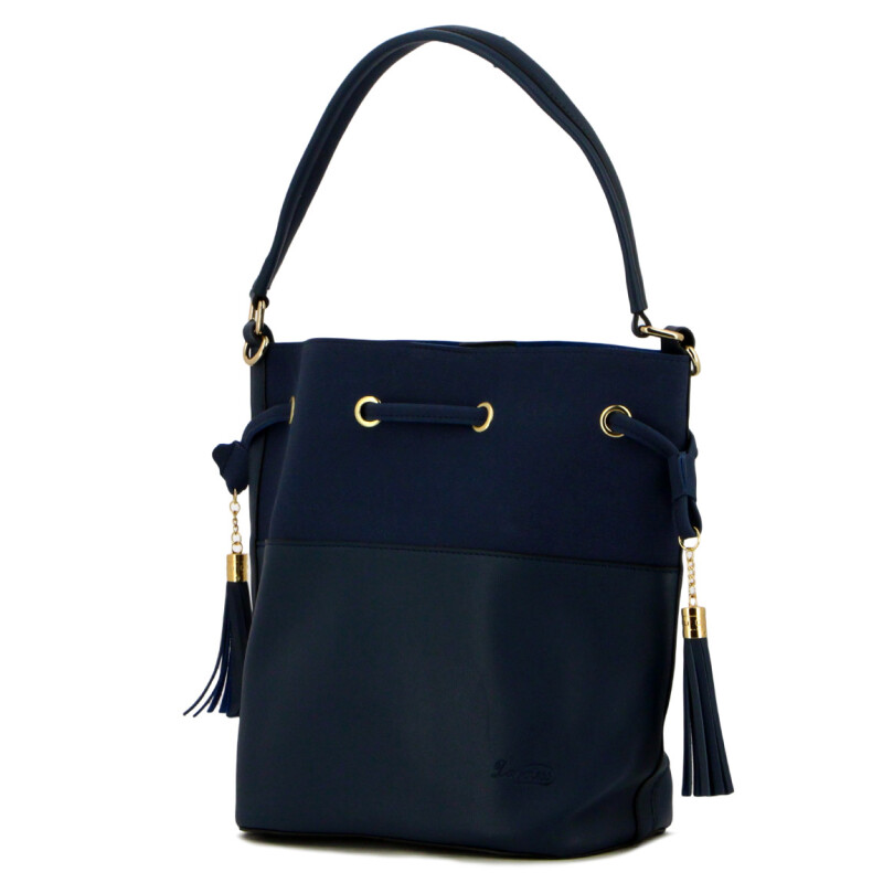 Cartera Mujer Darkness Soleil Con Neceser Marino