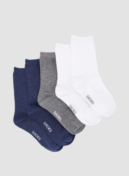 Pack x5 medias lisas infantil jk Variante 27