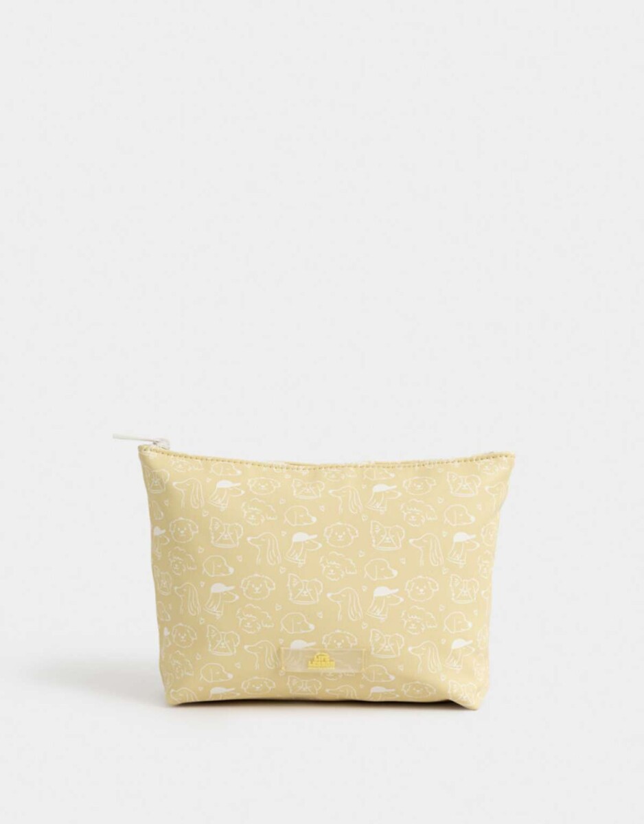 Portacosméticos Con Tag - Amarillo Claro 