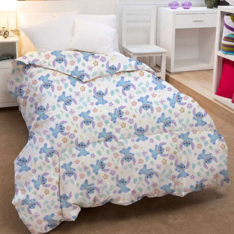 Acolchado Infantil 130 Hilos 1 Plaza 100% Algodón Stitch