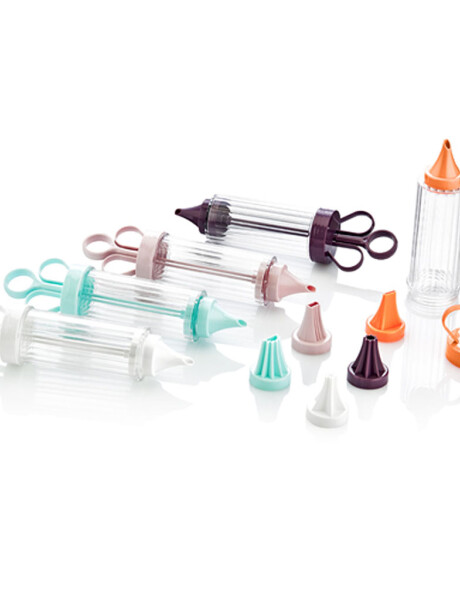 JERINGA P/DECORACION C/PICOS 5x22CM SURTIDO JERINGA P/DECORACION C/PICOS 5x22CM SURTIDO