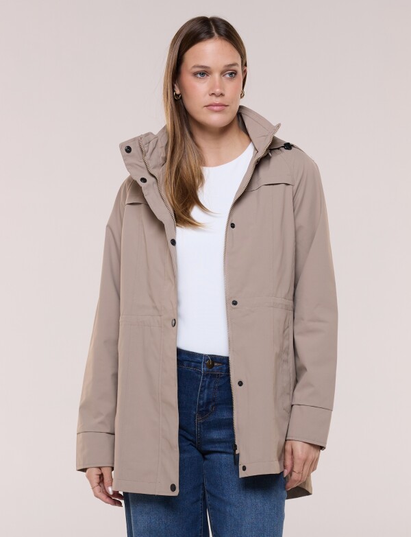 Gabardina Impermeable Plegable BEIGE