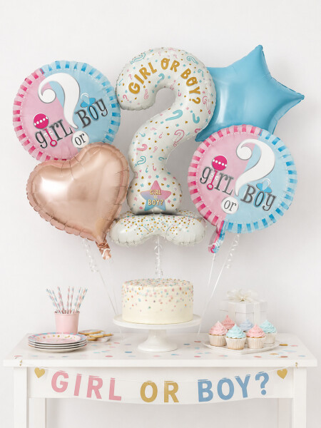 GLOBOS GIRL OR BOY SET X 5 MULTICOLOR