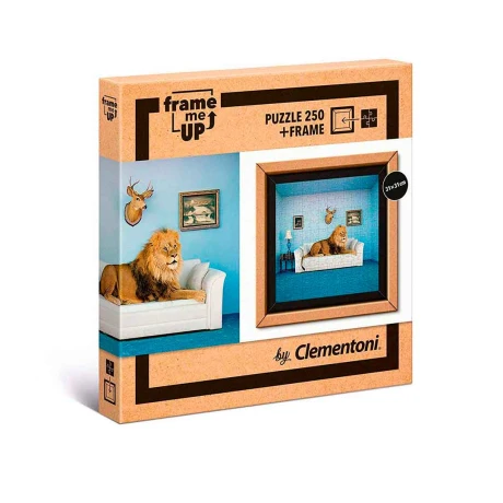 Puzzle Clementoni 250 piezas León Frame Marco Encuadre 001
