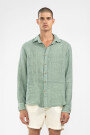 100% LINEN LONG SLEEVE SHIRT Cardamomo