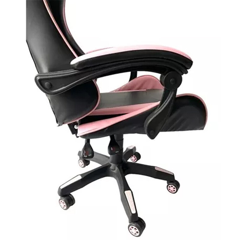 Silla gamer giratoria ROSA Y NEGRO