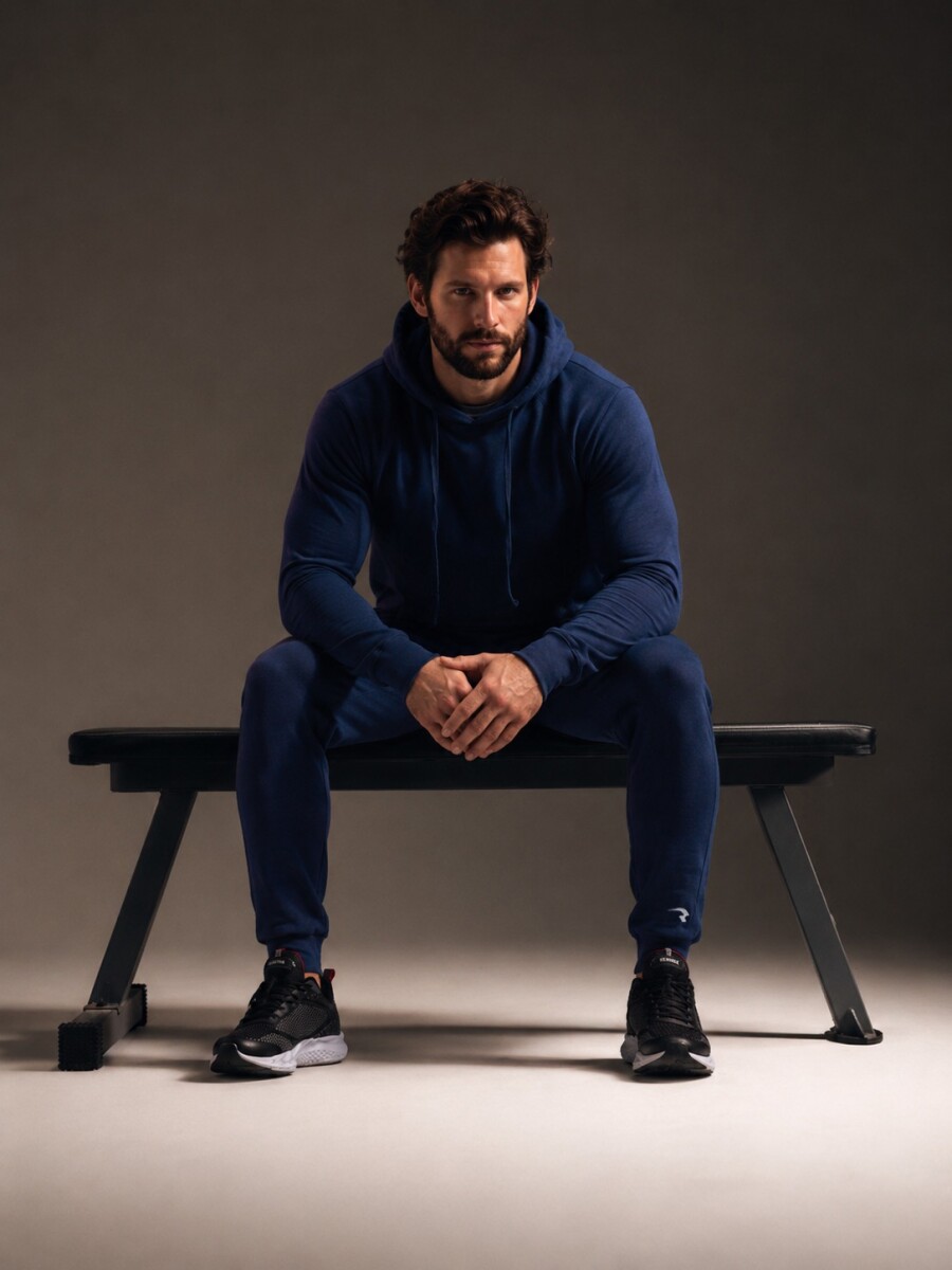 Jogger de moleton - Azul Mariano 
