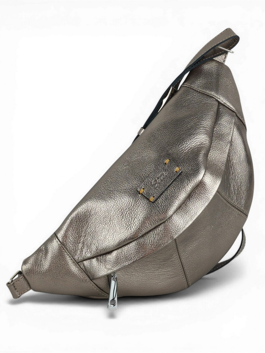 Riñonera Grande de Cuero - Peltre 