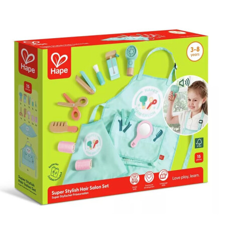 Juego De Peluqueria En Madera Hape Juego De Peluqueria En Madera Hape