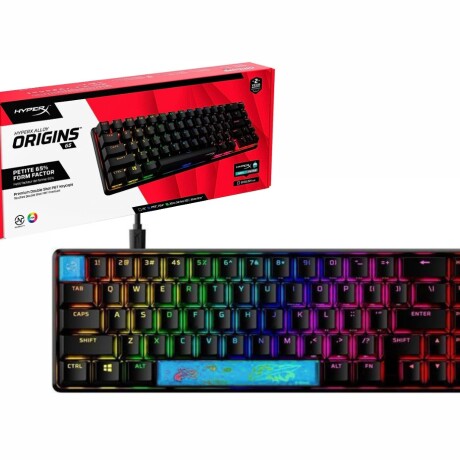 Teclado Hyperx Gamer Alloy Origins 65 Aqua 001