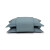 Juego Colcha y Funda Piquet Dohler King Size 100% Algodón AZUL PIEDRA