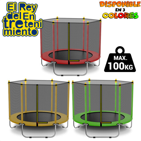 Cama Elástica Trampolín 1.5m + Cobertor Colores + Red Cama Elástica Trampolín 1.5m + Cobertor Colores + Red