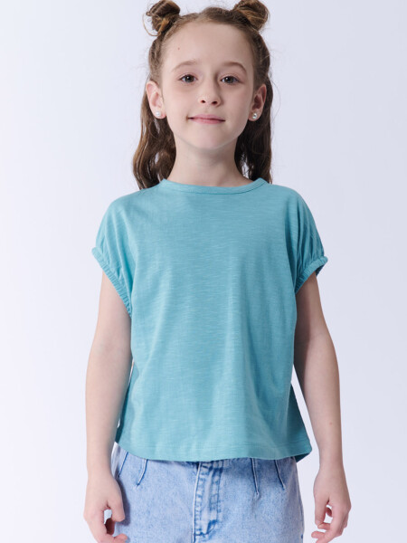 Remera crop Verde