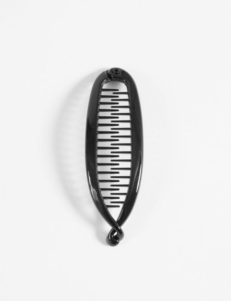 Broche pinza maxi banana - negro 