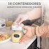 Set De 14 Recipientes Hermeticos Frascos Para Cocina Tarros CTN003 Set De 14 Recipientes Hermeticos Frascos Para Cocina Tarros CTN003