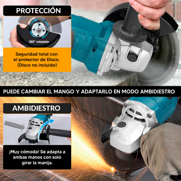 Amoladora Angular 2 Batería 21v Dw437 AMOLADORA ANGULAR 125MM 2 BAT. DW437