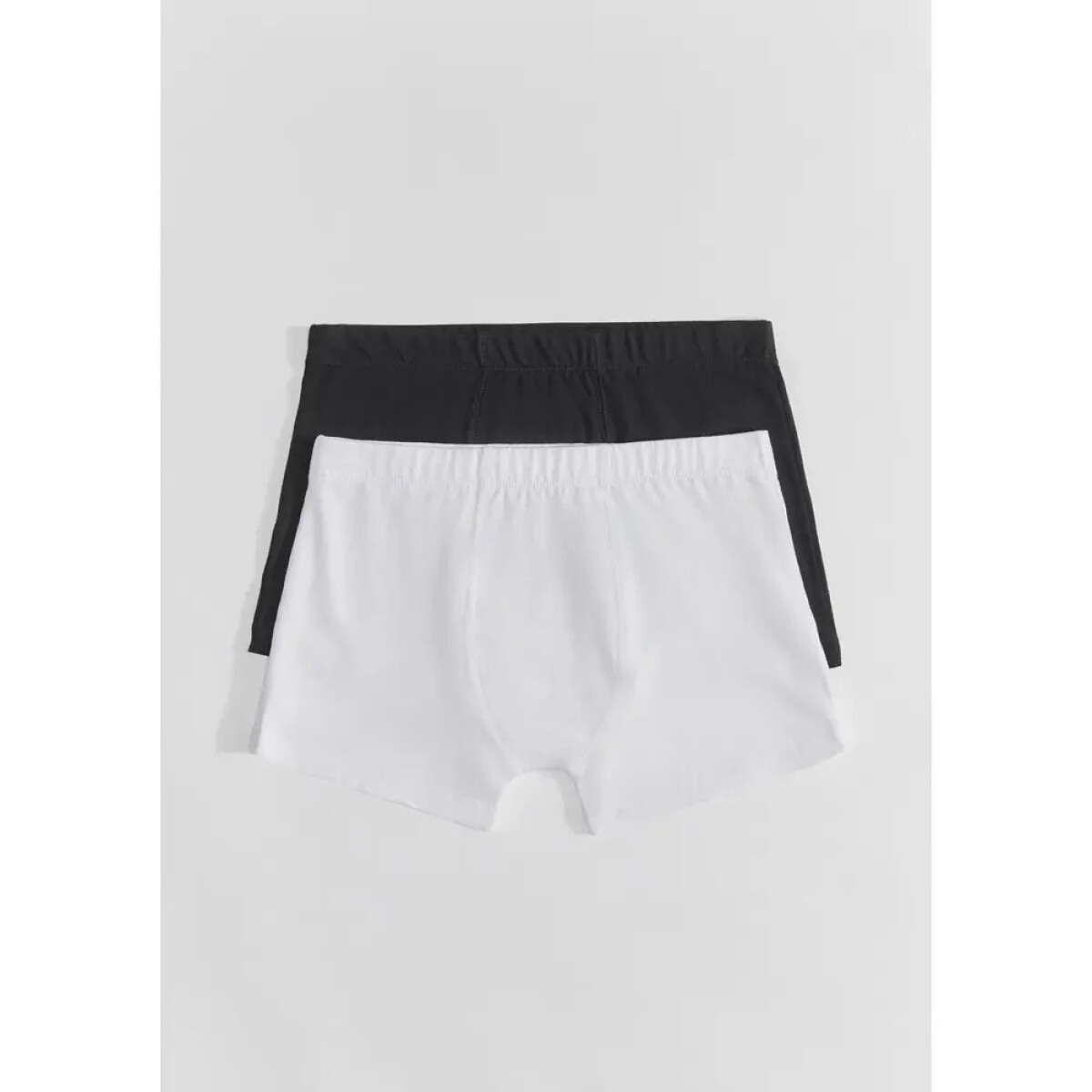 KIT COM 2 CUECAS BOXER - BRANCO/PRETO 