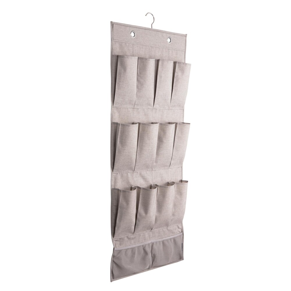 ORGANIZADOR COLGANTE POLIESTER NATURAL-BEIGE POCKET