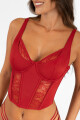 Corset lucent Rojo