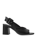 Sandalias de Mujer Bottero con Hebilla y Punta Abierta Negro