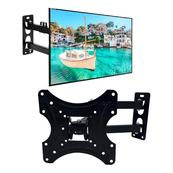 Soporte Tv 14 a 42 Pulgadas Brazo Articulado 35Kg Led LCD Variante Color Negro