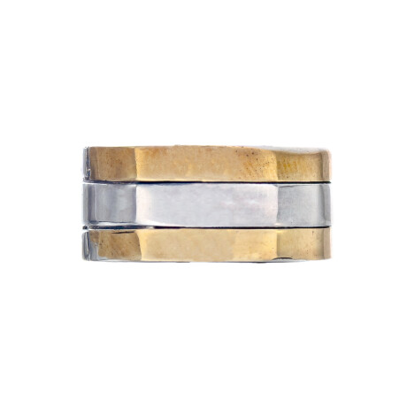 Anillo de plata 925 y double en oro 18 ktes. Anillo de plata 925 y double en oro 18 ktes.