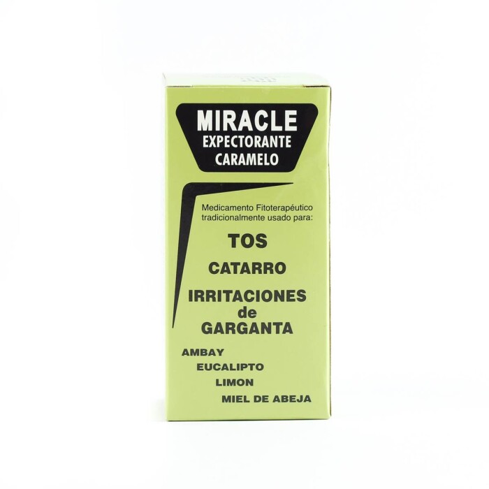 MIRACLE CARAMELO EXPECTORANTE CJ única