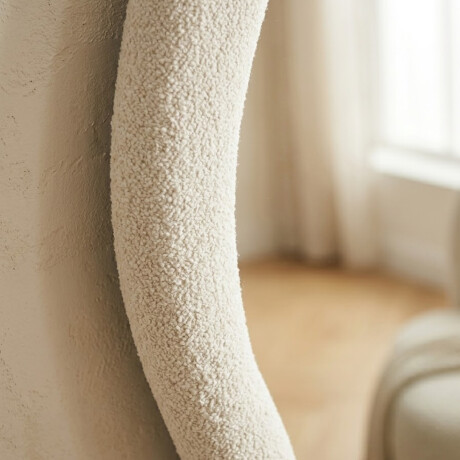 Espejo de pie Irregular con borde velvet - 60x160cm Beige