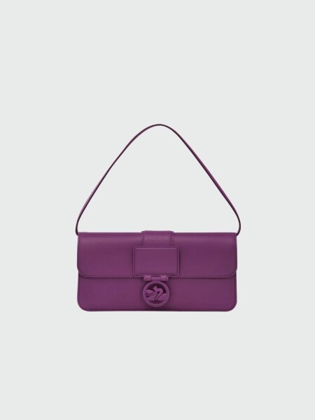 Longchamp -Cartera de cuero con solapa, Box-trot Violeta