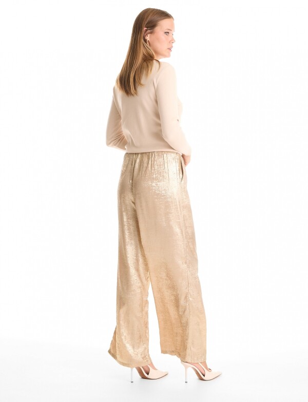 Pantalon Brillo DORADO