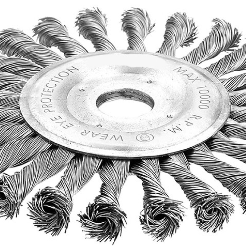 TOLSEN CEPILLO CIRCULAR PLANO TRENZADO 125MM Tolsen Cepillo Circular Plano Trenzado 125mm