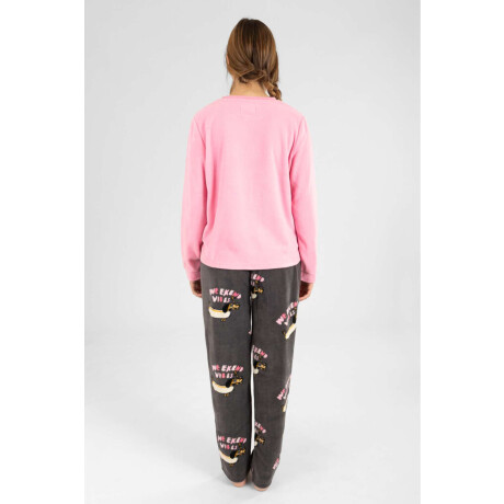 Pijama polar weekend vibes 2 Rosado