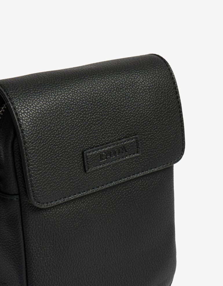 Complemento Marroquinería Basicos Pouch Con Solapa Special Price - Negro