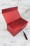 Caja rígida con imán 30x15x10,5 cm. ROJO
