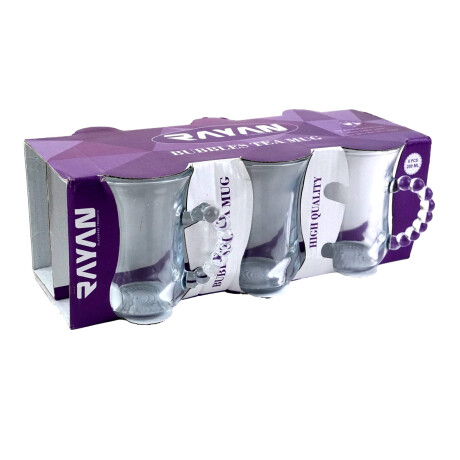 TAZA DE TE SET X6PCS VIDRIO ASA BURBUJAS 130ML RAYAN BUBBLES TAZA DE TE SET X6PCS VIDRIO ASA BURBUJAS 130ML RAYAN BUBBLES