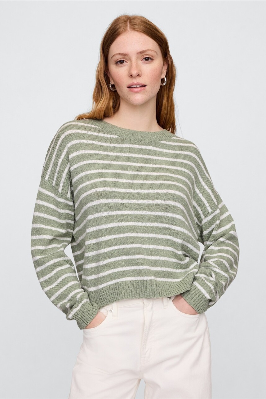 Buzo Algodòn Slub Mujer Desert Sage