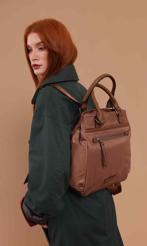 CARTERA MOCHILA VAINILLA CACAO